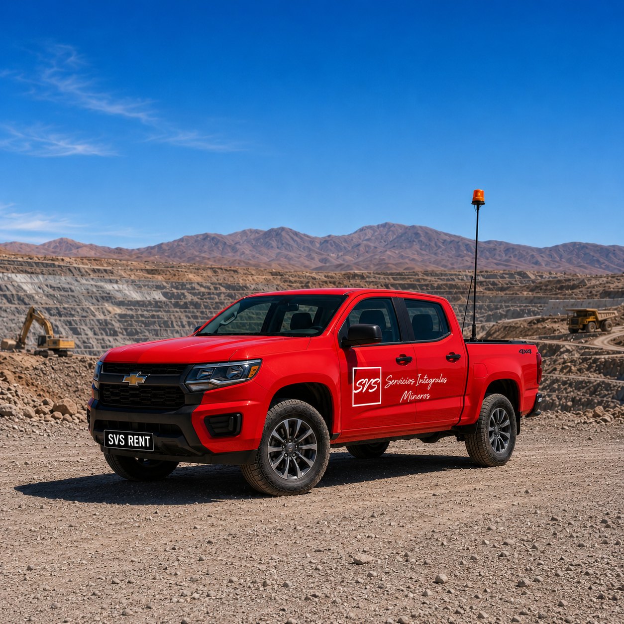 Chevrolet Colorado 4x4 SVS para arriendo minero